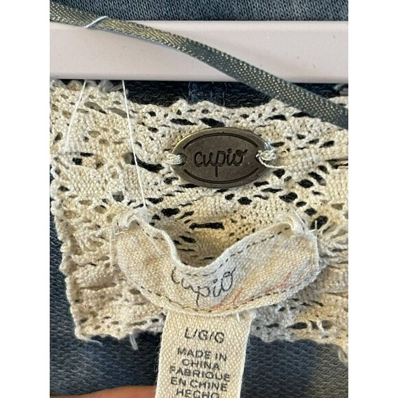 Cupio Tie Dye Top Long line Terry stretch L Lightweight comfort soft oversized - Picture 4 of 4